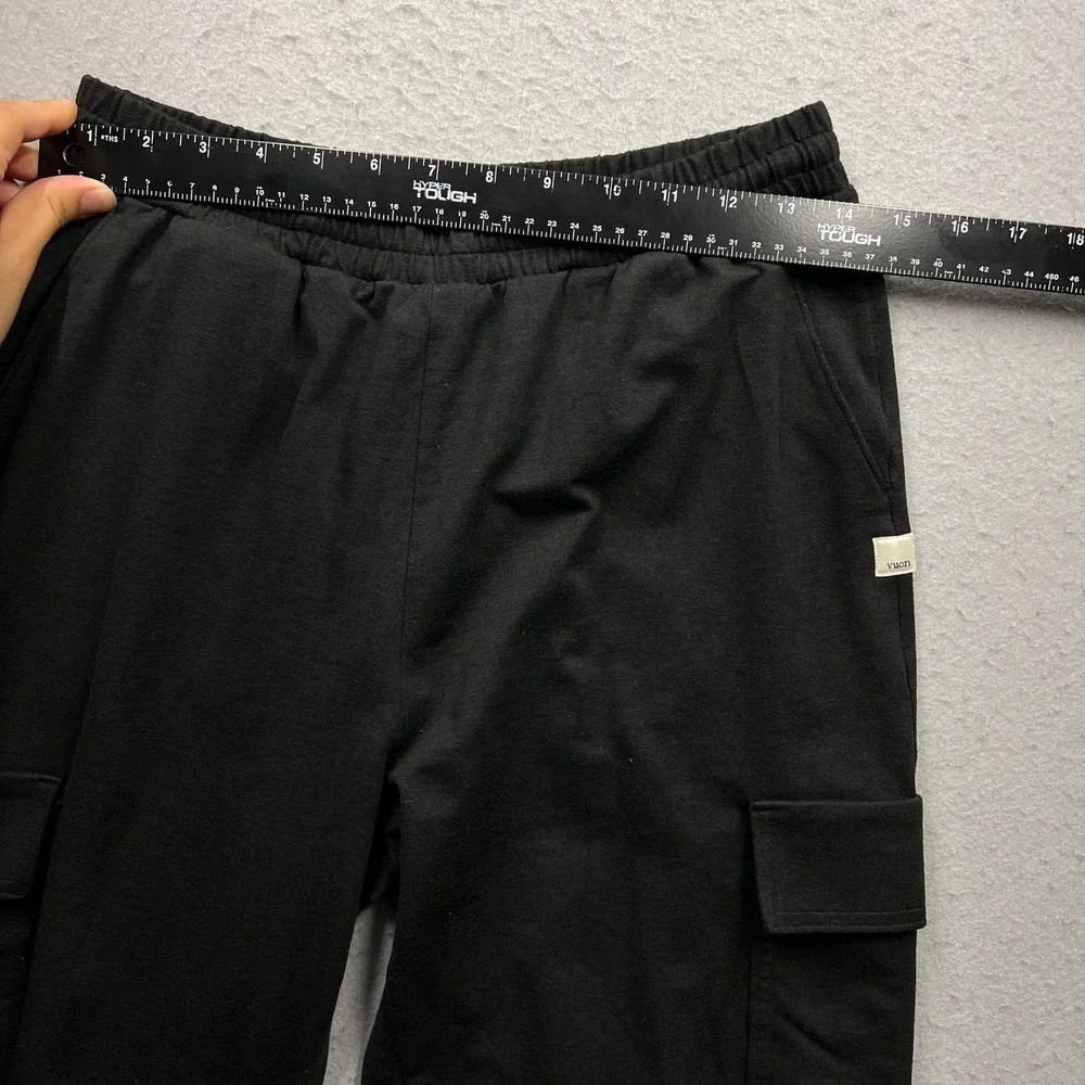 Vuori Mens Black Cargo Joggers Elastic Waist Performance Pants Size M